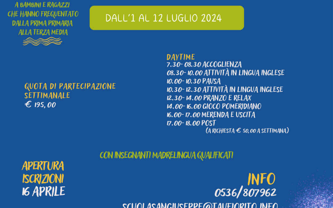 Primaria (luglio), Summer Camp