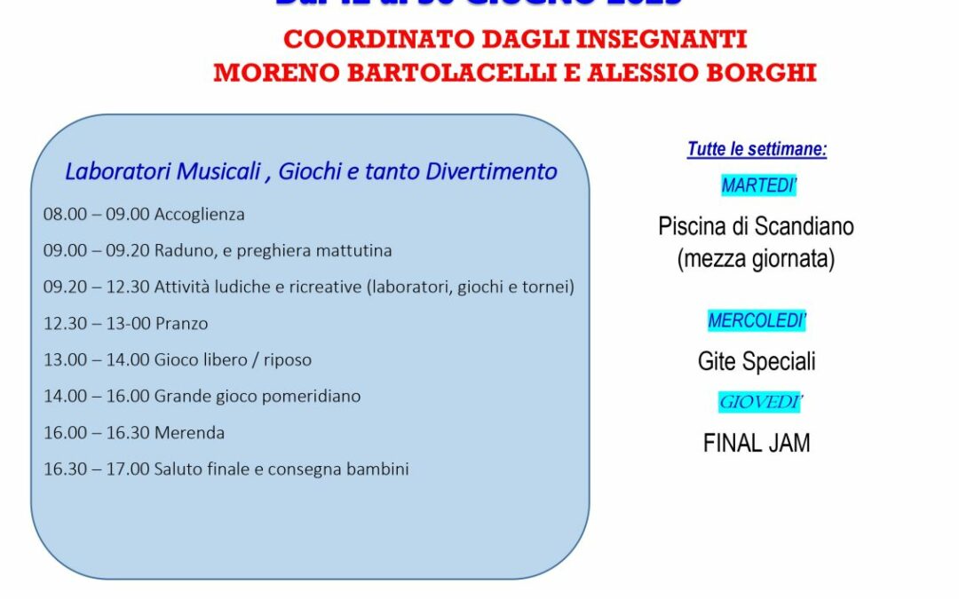 Primaria (giugno, luglio, settembre)